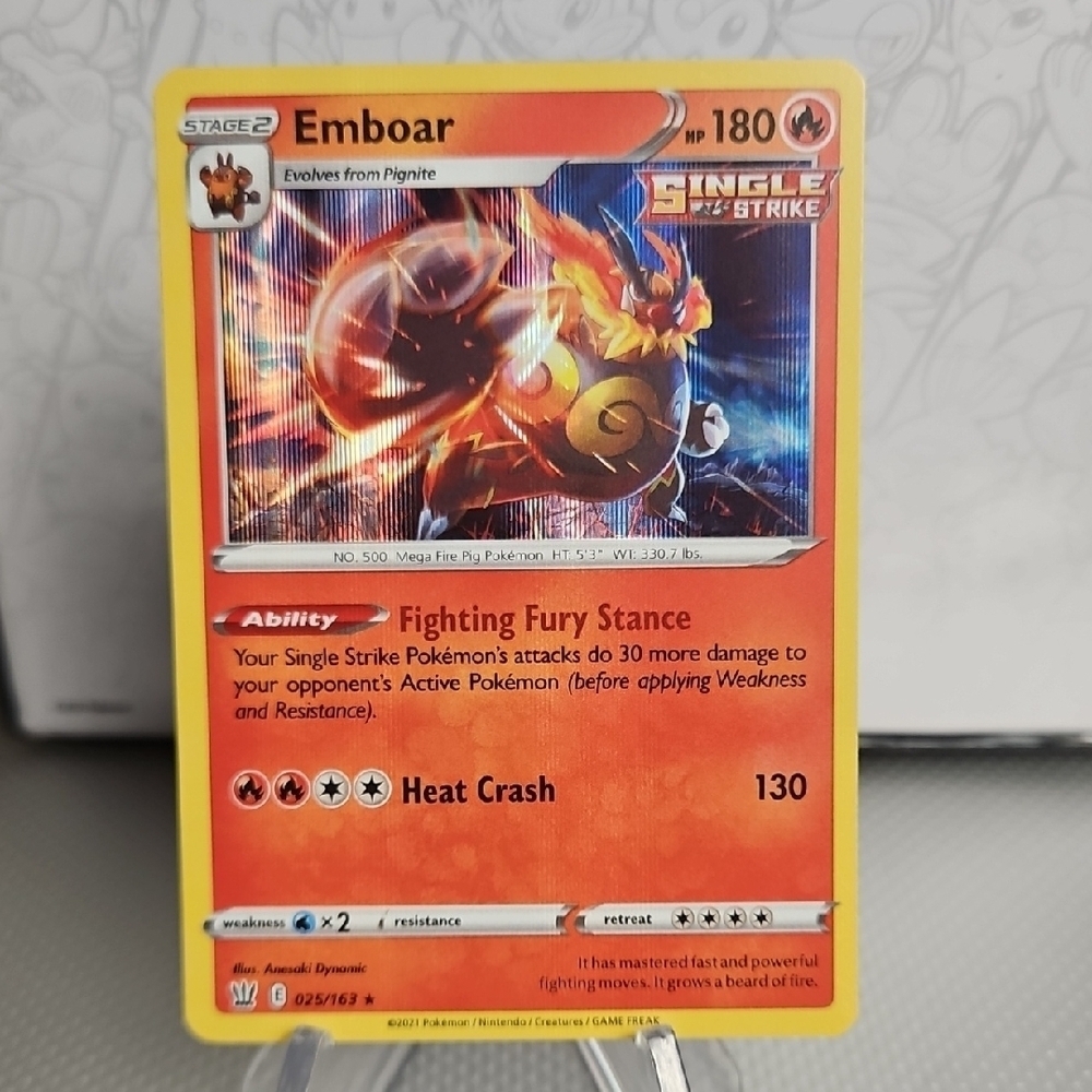 Emboar 025/163 Pokemon TCG Holo Rare